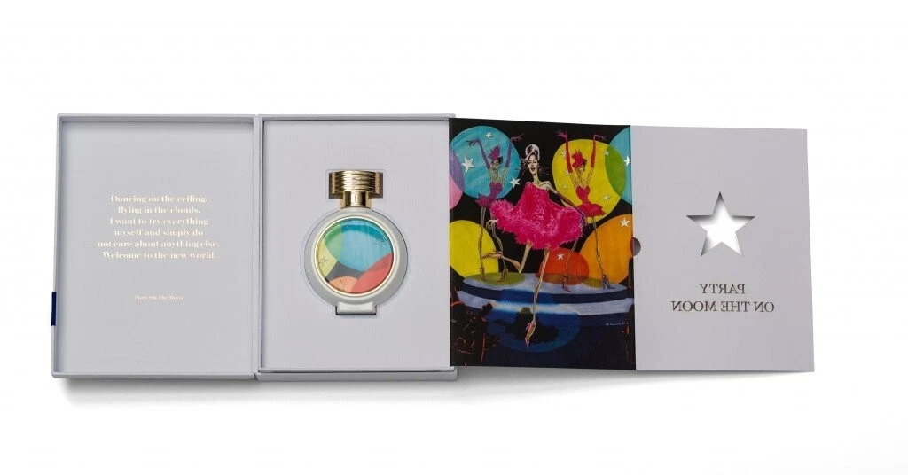 party on the moon haute fragrance company 75ml eau de parfum spray damaged box!