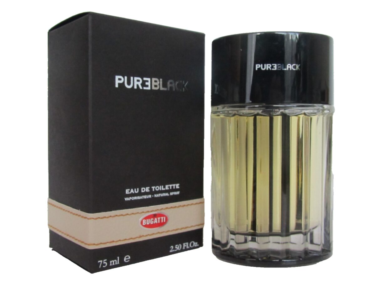 pure black bugatti 75ml eau de toilette spray new in box
