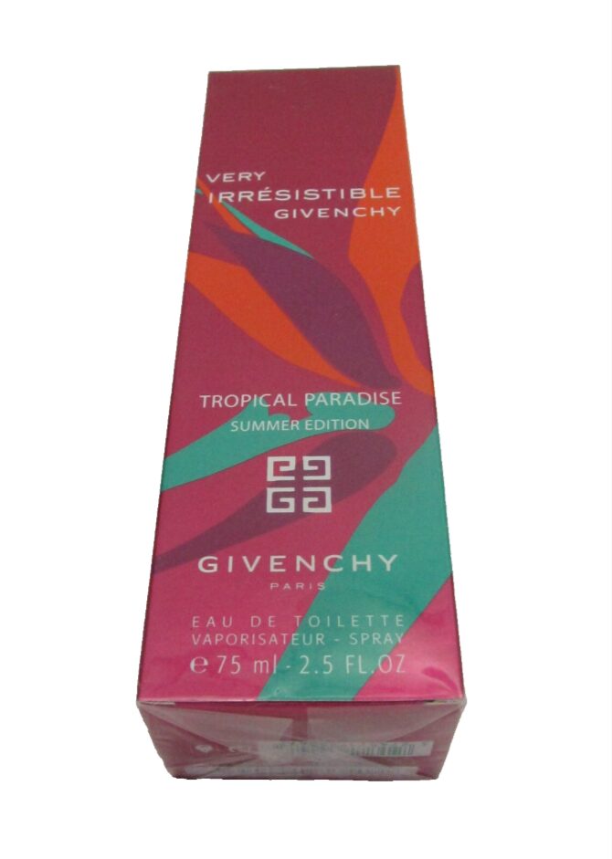 very irresistible givenchy tropical paradise 75 ml eau de toilette spray sealed box!