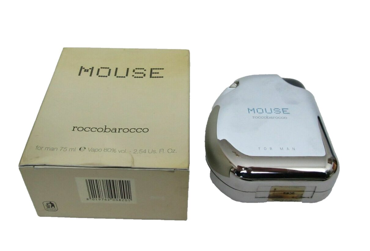 mouse for man roccobarocco 75 ml eau de toilette spray new in box !